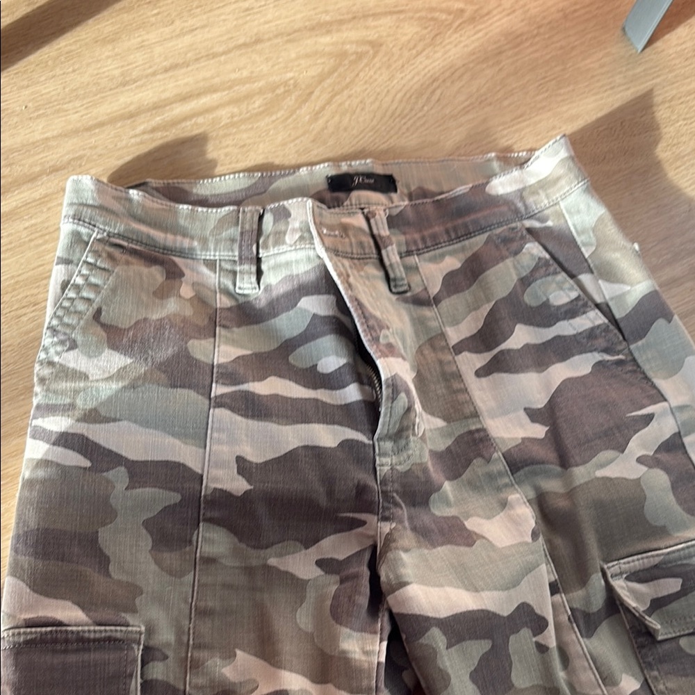 J. Crew Green and Brown Cargo Pants